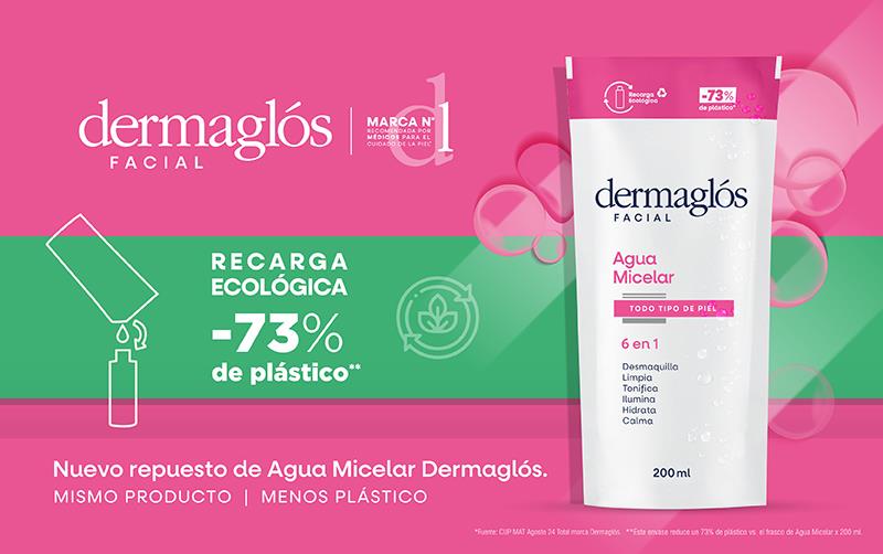 Agua Micelar Dermaglós refill por 200 ml 