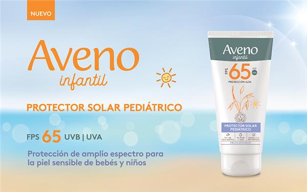 Aveno presenta su nuevo Protector Solar Pediátrico FPS 65