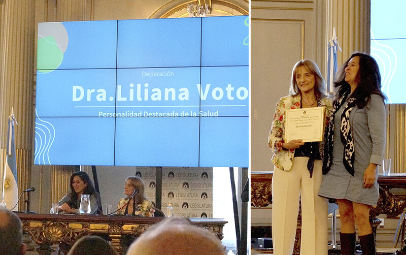 La Dra. Susana Voto fue nombrada Personalidad Destacada en el Ámbito de las Ciencias Médicas