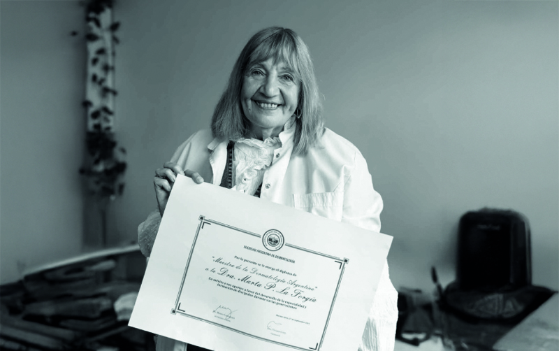 Dra. Marta Patricia La Forgia, Maestra de la Dermatología Argentina