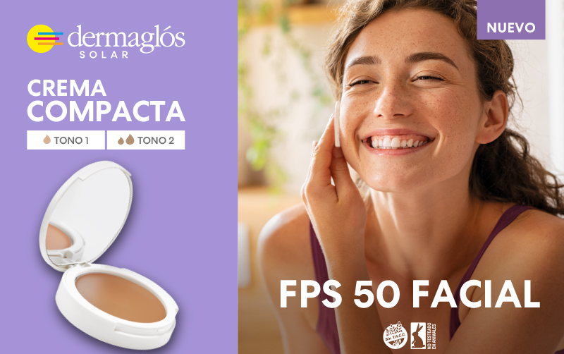 Nuevo Protector Solar Dermaglós Crema Compacta 2 en 1: maquilla y protege en un solo paso