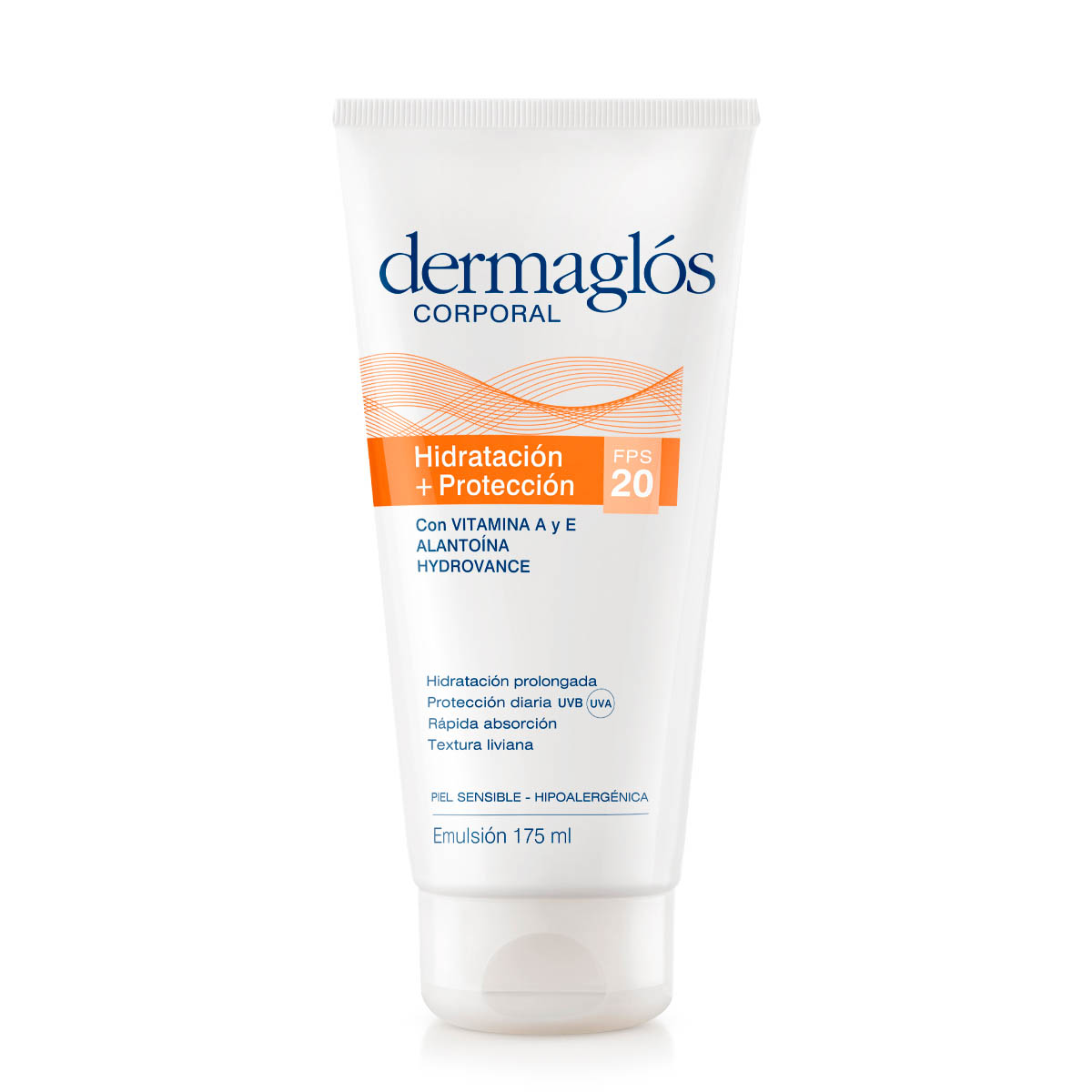 Emulsión hidratación más protección FPS 20 x 175ml - Dermaglós Argentina
