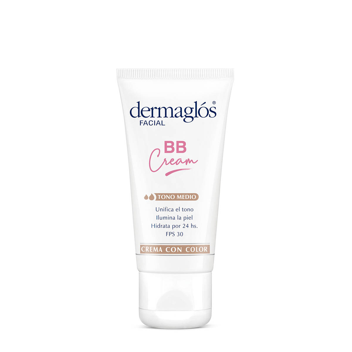 Crema con color BB Cream tono Medio x 50g - Dermaglós Argentina