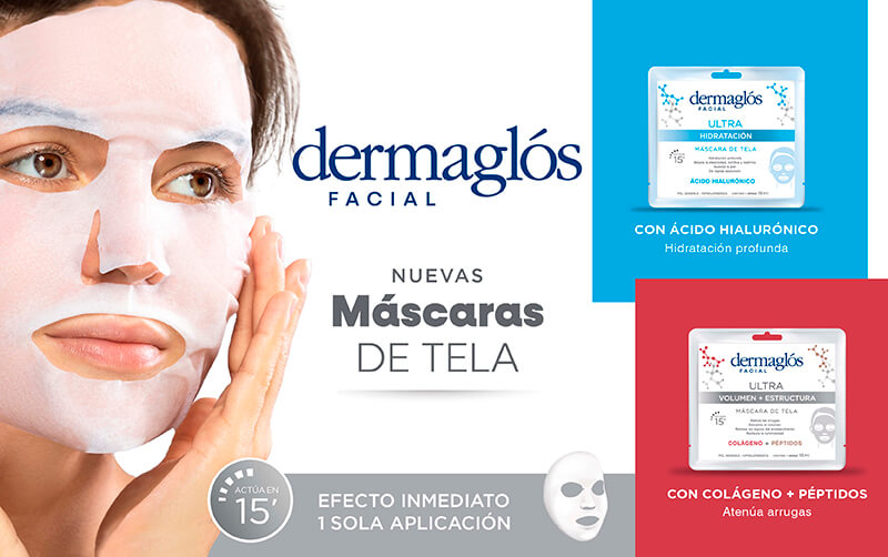 Nuevas máscaras de tela Dermaglós Facial