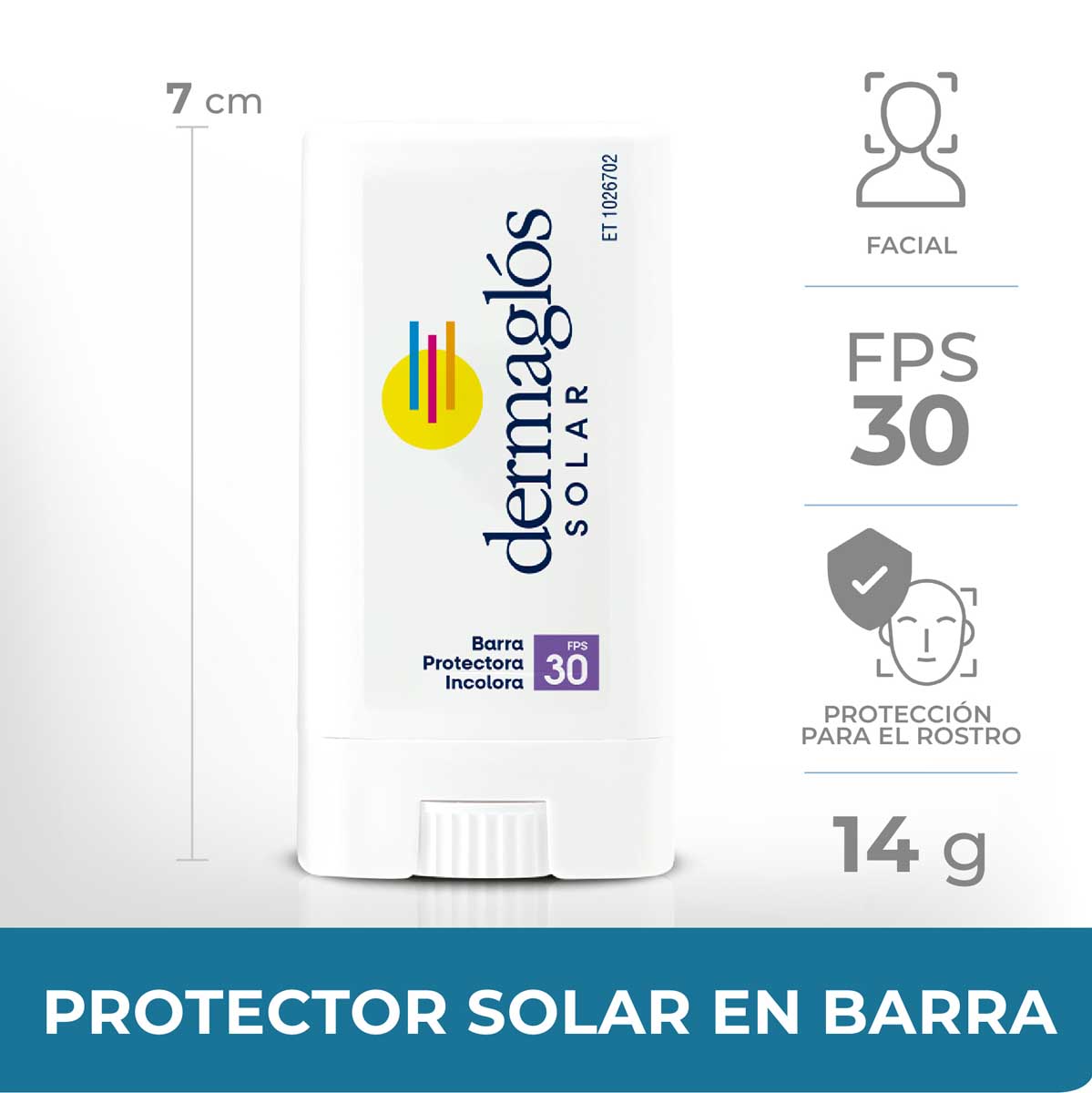 Dermaglós Solar Barra Protectora FPS30 - Andrómaco