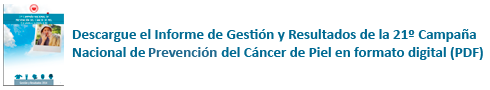 Descargar Informe de Resulatdos de la 21ª Campaña de Prevención del Cáncer de Piel del 2014
